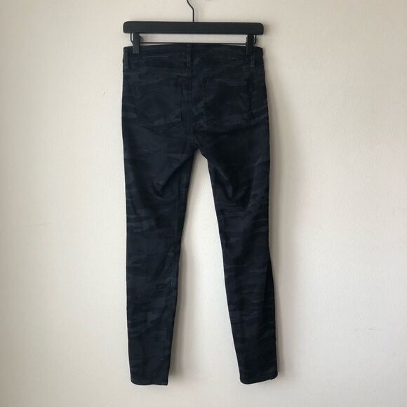 Express Black Camo Skinny Cropped Jeggings Size 0 - Picture 5 of 7
